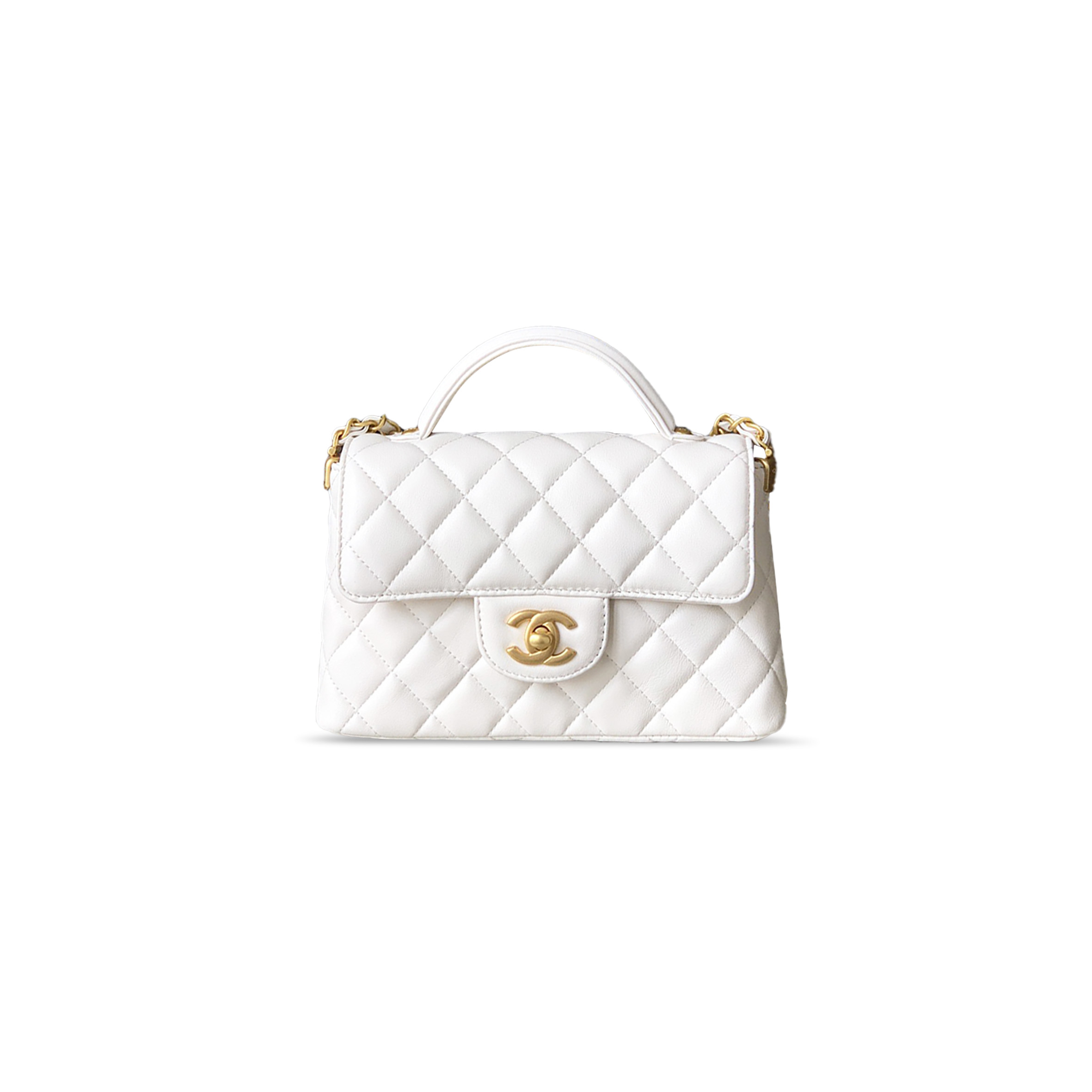 CHANEL MASTER TOP HANDLE FLAP BAG AS3467 (20*14*6cm)